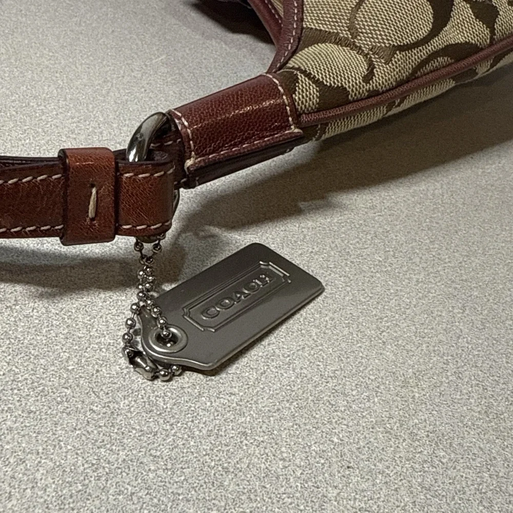 COACH‎ Soho Hampton Y2K Shoulder Handbag Pink Suede Leather Trim 